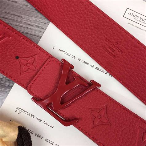 louis vuitton red belt mens|Louis Vuitton paris belt.